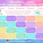 Universal Love Reiki Calendar February 2020