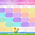 Rebirth Reiki Calendar