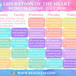 Liberation of the Heart Reiki Calendar July 2020