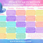 Peace Starts Within Reiki Calendar