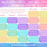 Building Healthy Relationships Reiki Calendar - July 2021