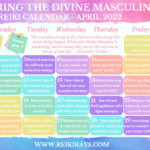 Honoring The Divine Masculine - Reiki Calendar April 2022