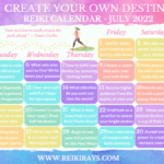 Create Your Own Destiny Reiki Calendar July 2022