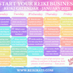 Start Your Reiki Business - Reiki Calendar January 2023