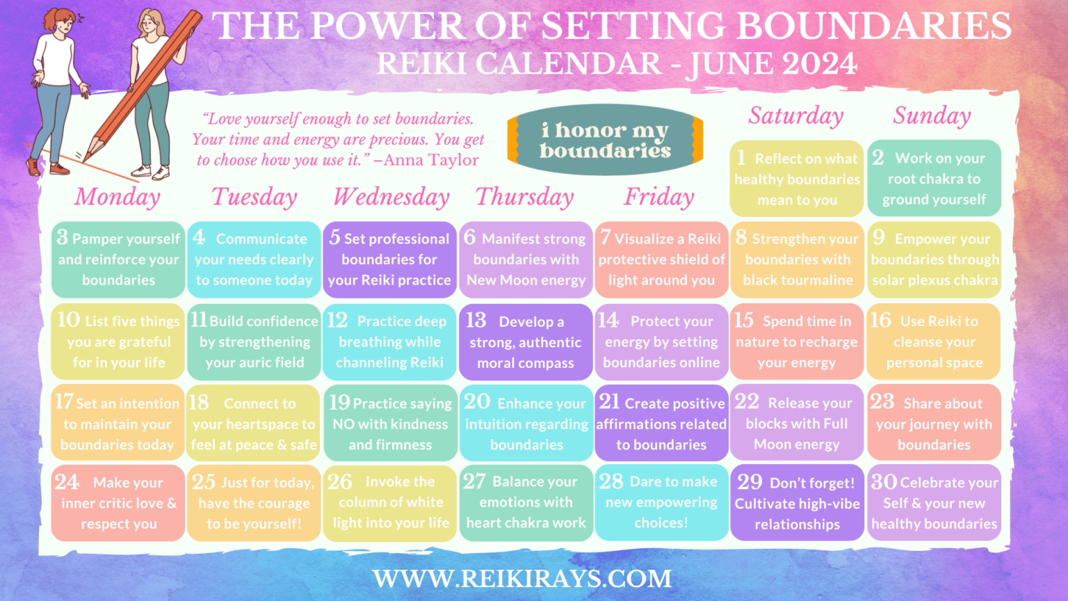 the-power-of-setting-boundaries-reiki-calendar-june-2024-reiki-rays