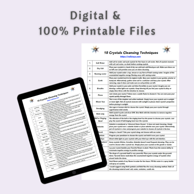 [Infographic] 18 Crystals Cleansing Techniques
