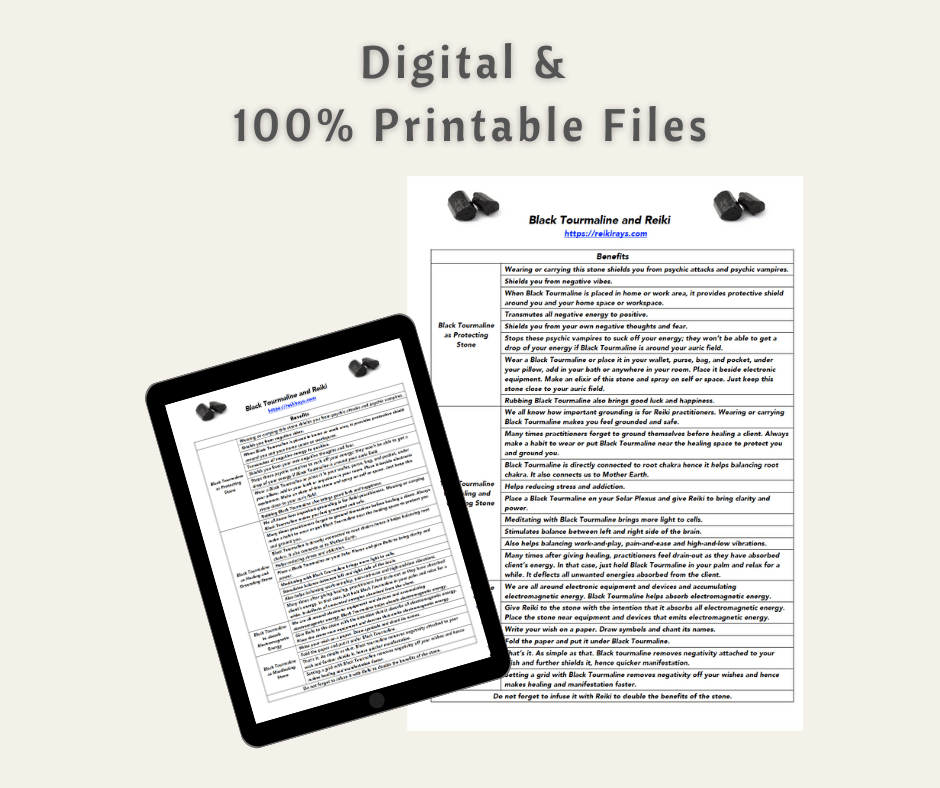 Black Tourmaline and Reiki – Infographic