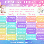Healing through Love - Reiki Calendar February 2025 copy