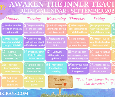 Awaken the Inner Teacher Reiki Calendar September 2025