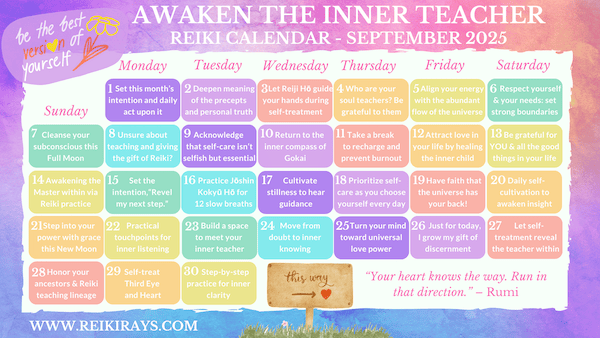 Awaken the Inner Teacher - Reiki Calendar September 2025 copy