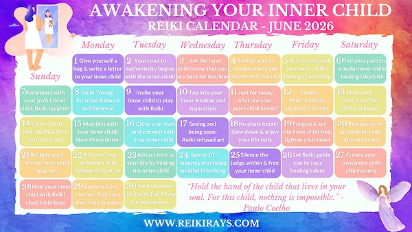 Awakening Your Inner Child – Reiki Calendar June 2026